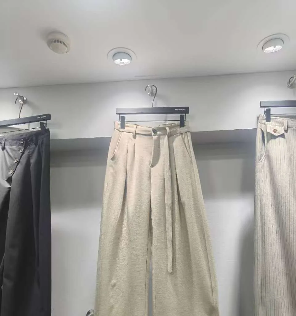 Close-up of a tailored wholesale trouser style