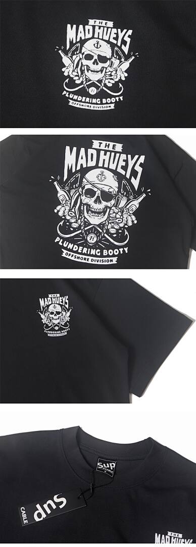 155# American Streetwear Motorcycle Style Skull Print Short Sleeve P30