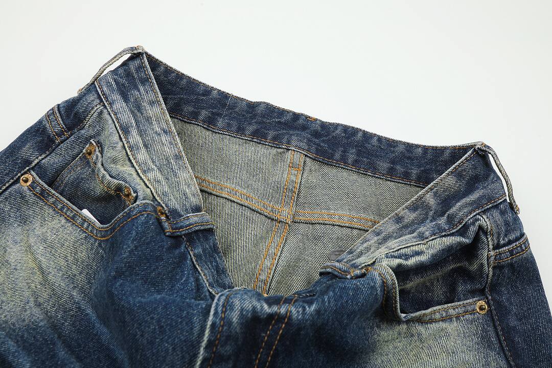 Cotton pants in blue