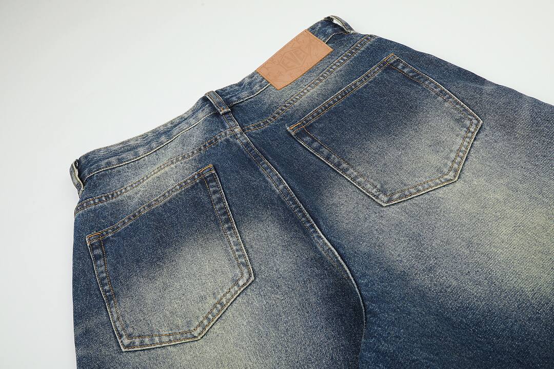 Cotton pants in blue