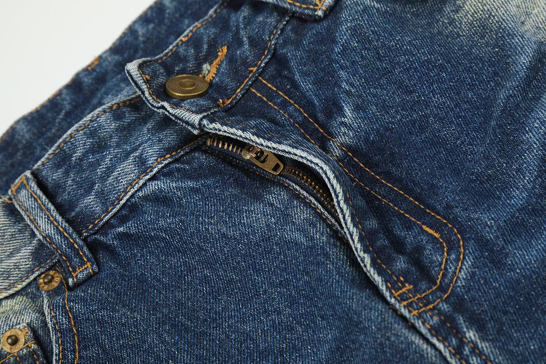 Cotton pants in blue