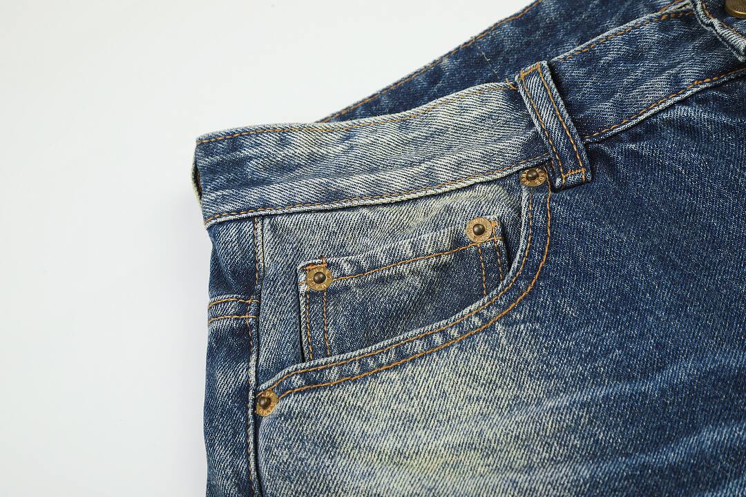 Cotton pants in blue