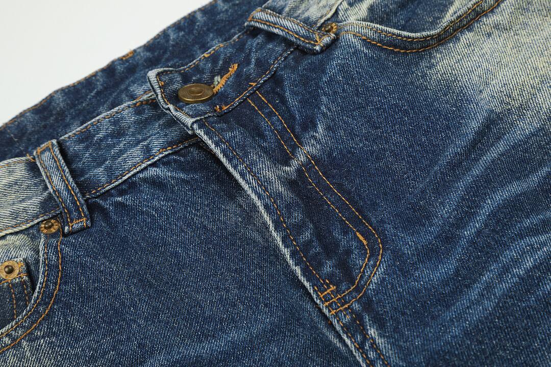 Cotton pants in blue