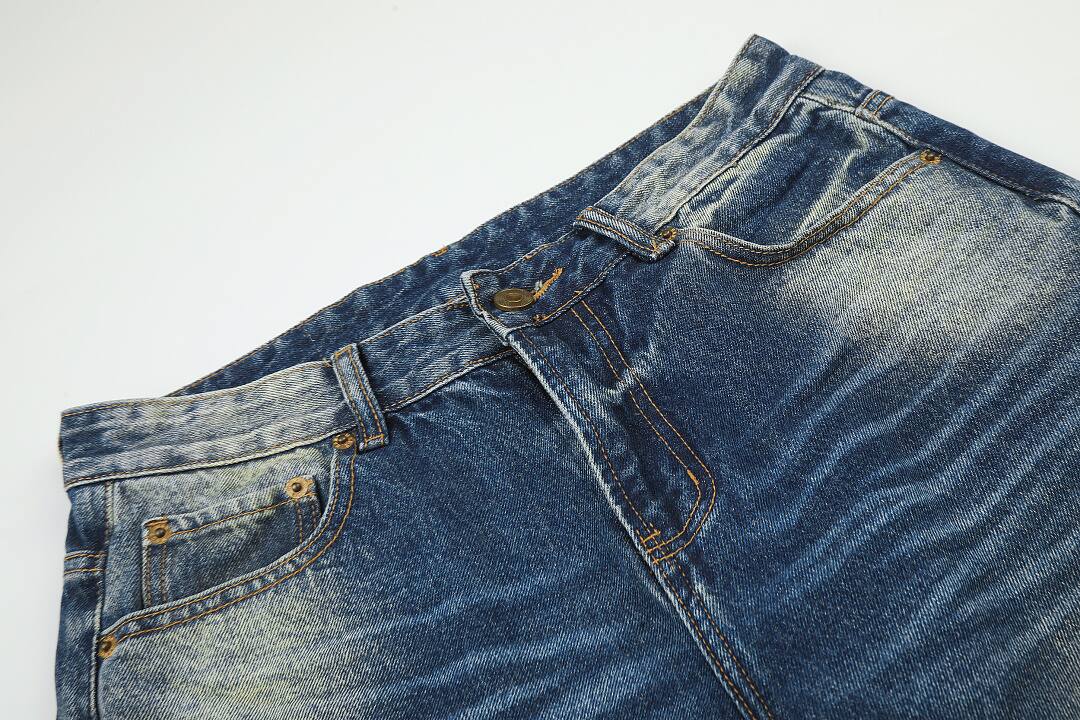 Cotton pants in blue