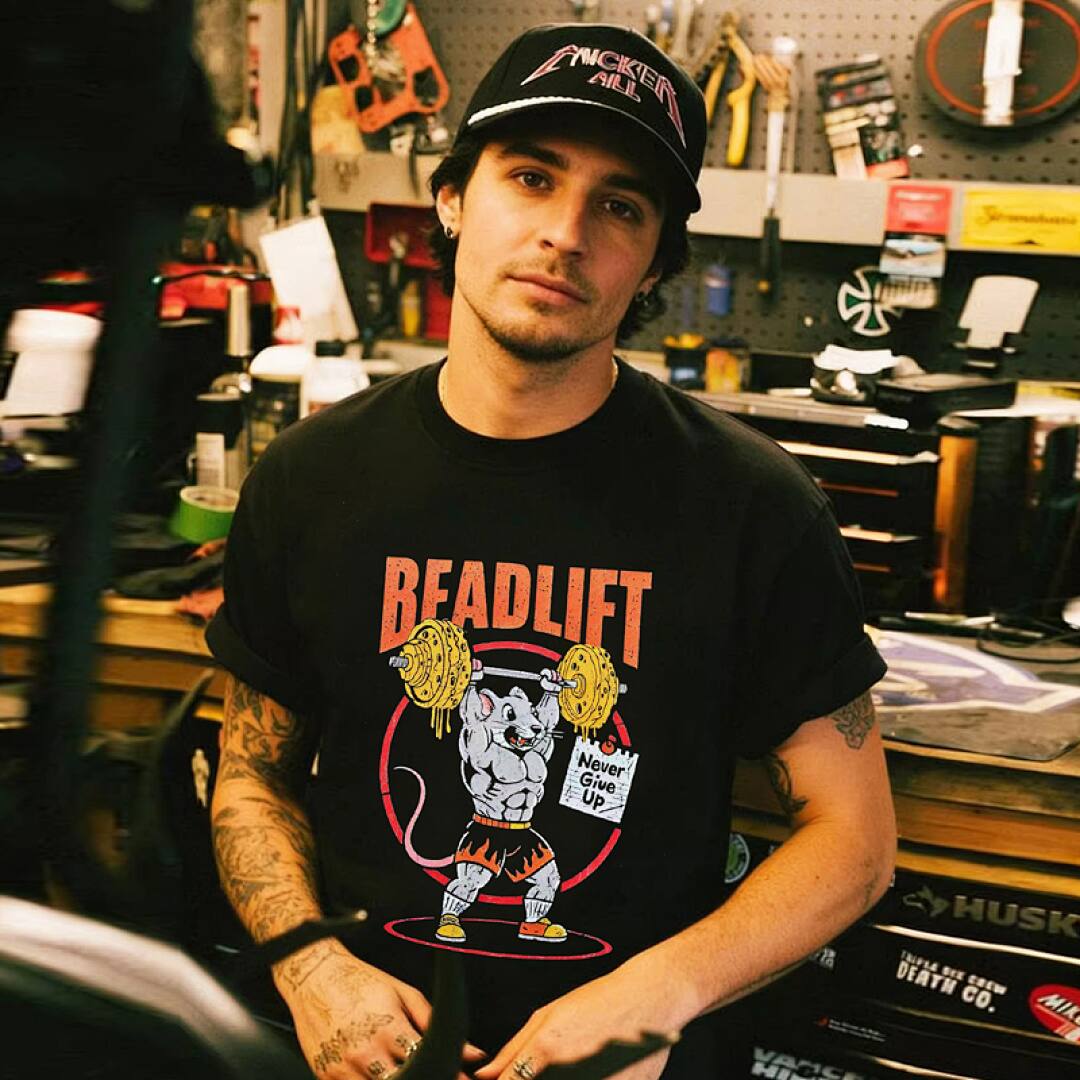 157# American Streetwear Gym Style Graphic Print Short Sleeve T-Shirt P30