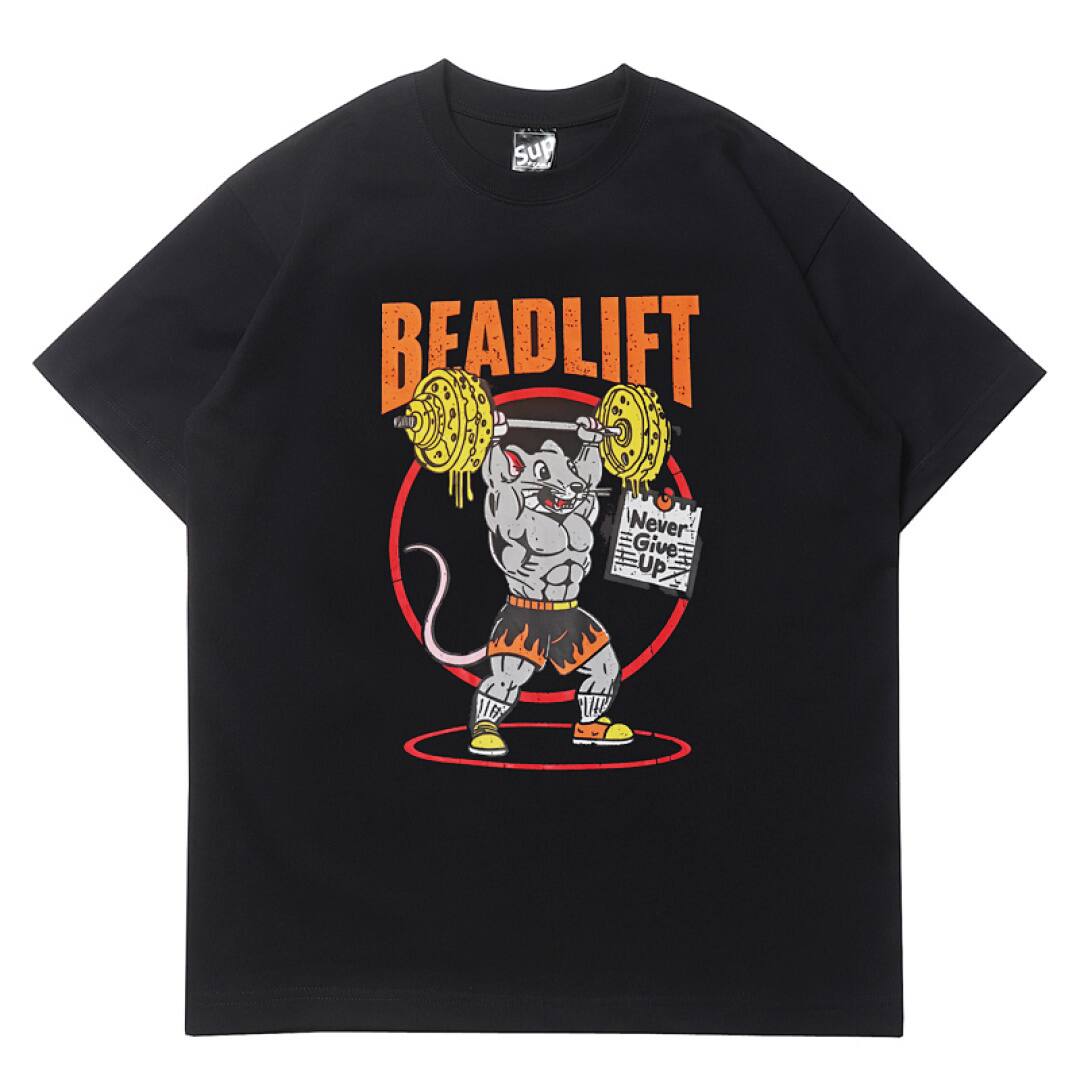 157# American Streetwear Gym Style Graphic Print Short Sleeve T-Shirt P30