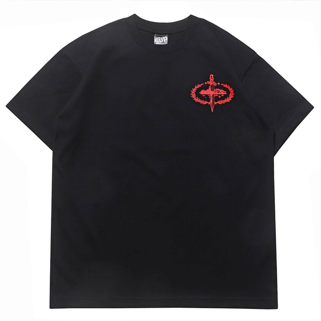 144# American Streetwear Alcatraz Graphic Print Short Sleeve T-Shirt P30