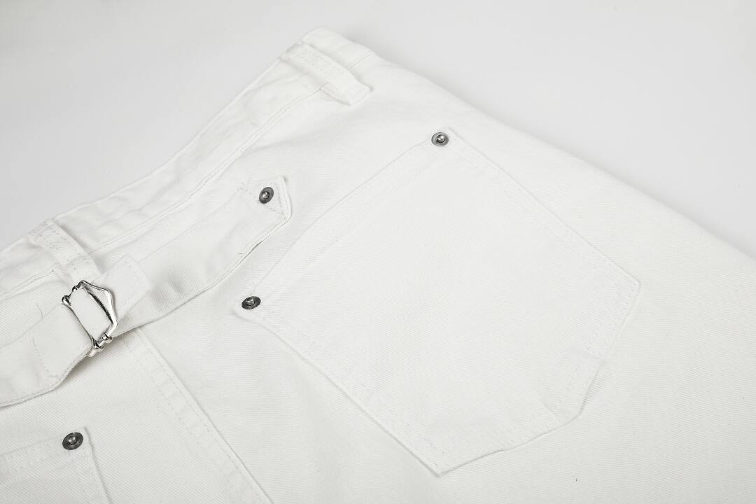 White/Black: 98% Cotton 2% Spandex