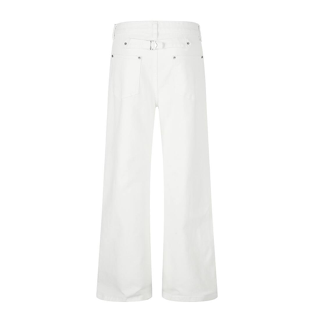 White/Black: 98% Cotton 2% Spandex