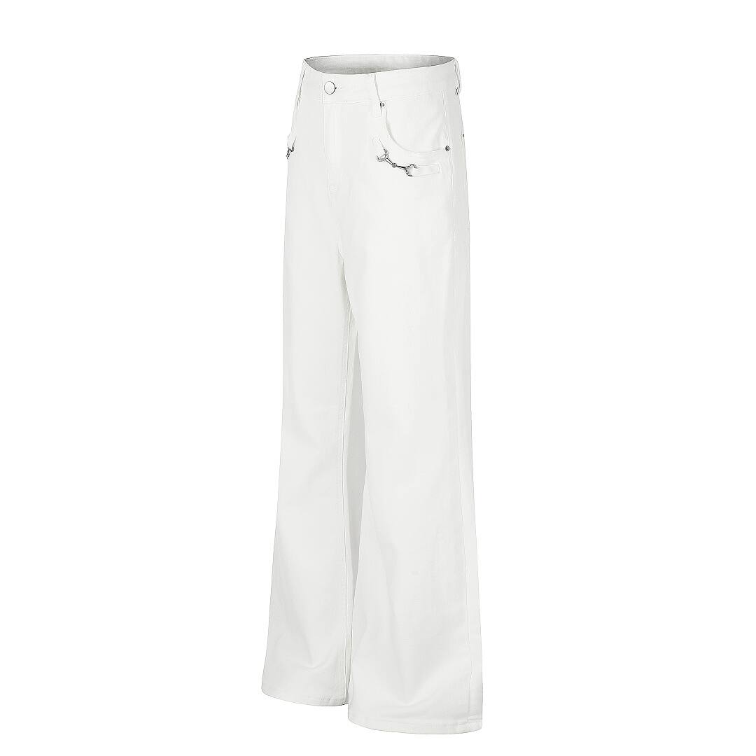 White/Black: 98% Cotton 2% Spandex