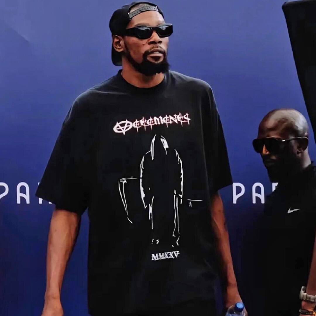 153# American Streetwear Durant Same Style VTM Grim Reaper Scythe Print Short Sleeve T-Shirt P30