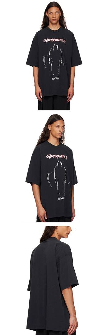 153# American Streetwear Durant Same Style VTM Grim Reaper Scythe Print Short Sleeve T-Shirt P30