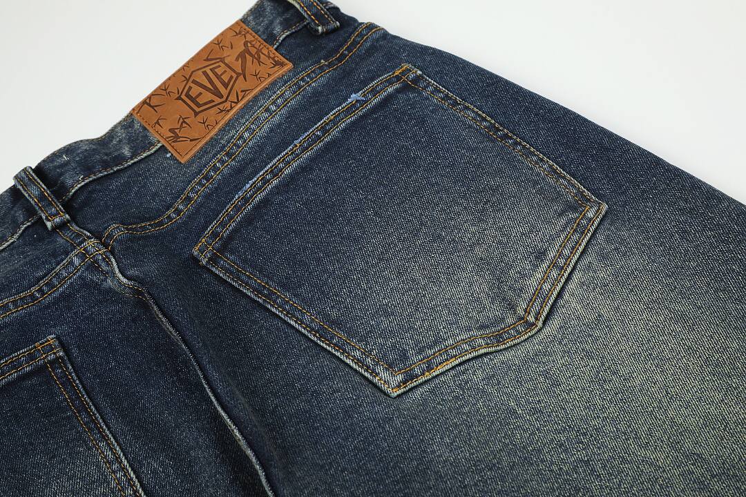 Cotton pants in blue