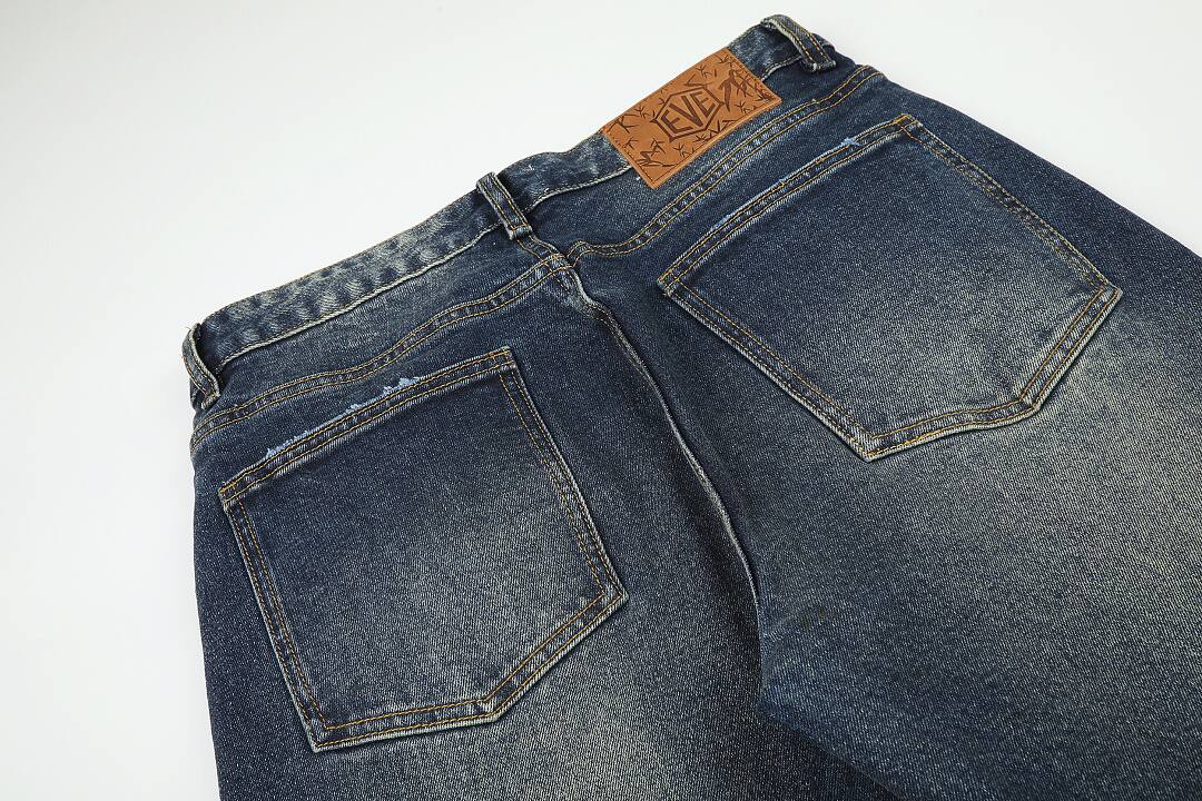 Cotton pants in blue