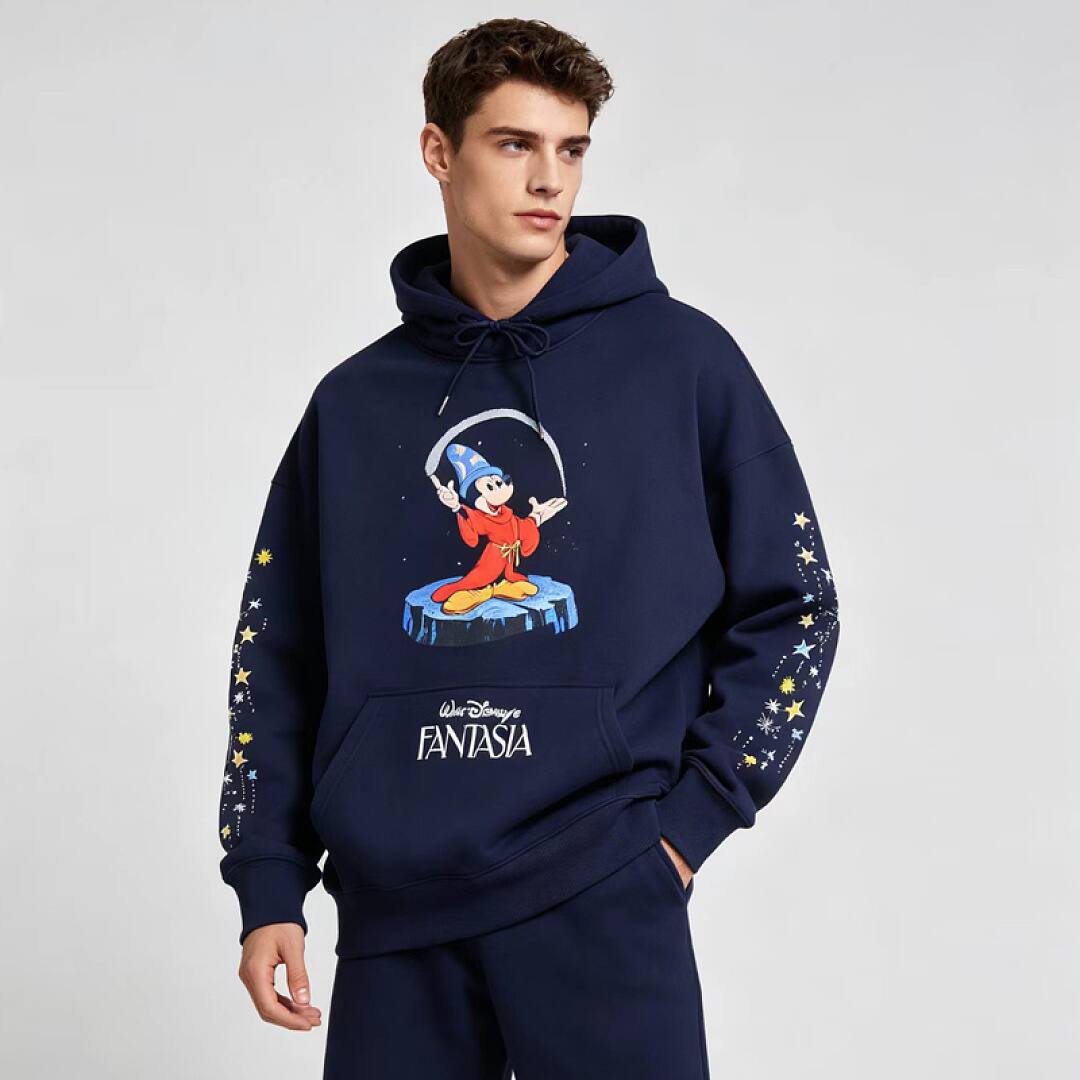 187# American streetwear cartoon Mickey magic print hoodie P65
