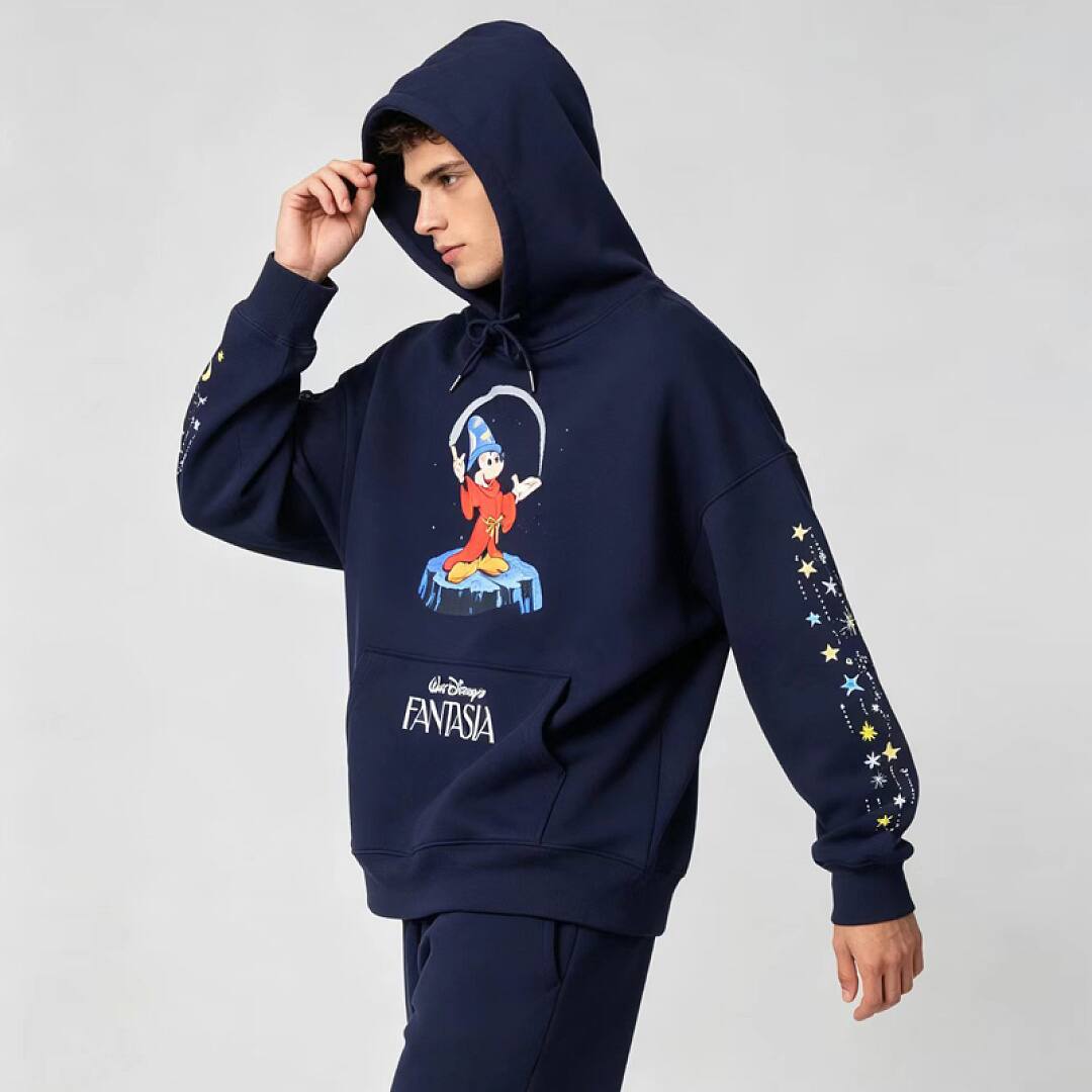 187# American streetwear cartoon Mickey magic print hoodie P65