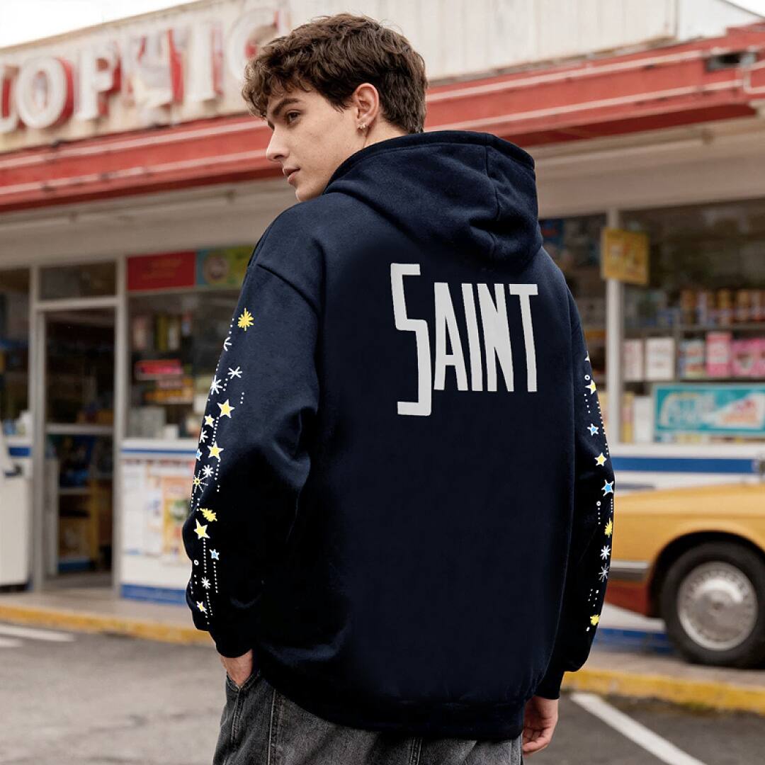 187# American streetwear cartoon Mickey magic print hoodie P65
