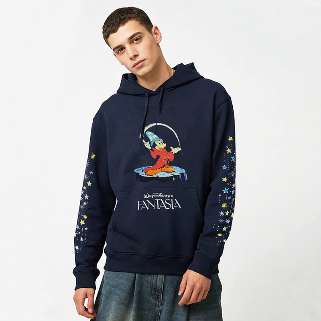 187# American streetwear cartoon Mickey magic print hoodie P65