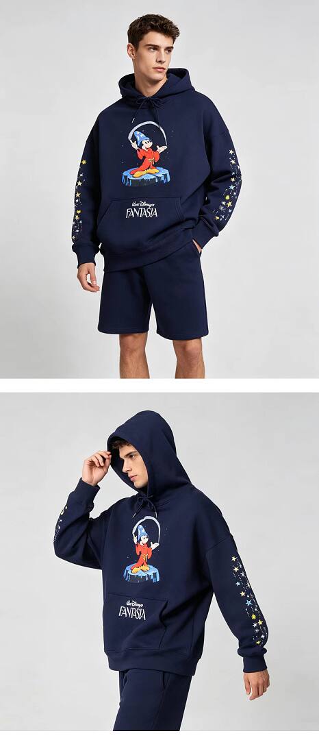 187# American streetwear cartoon Mickey magic print hoodie P65