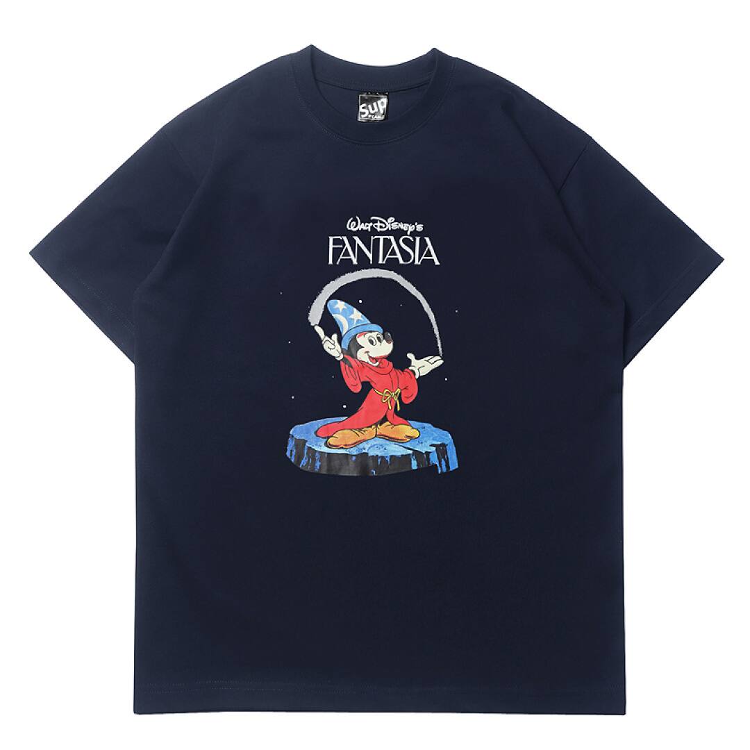 169# American streetwear creative cartoon Mickey magic print short sleeve T-shirt P30