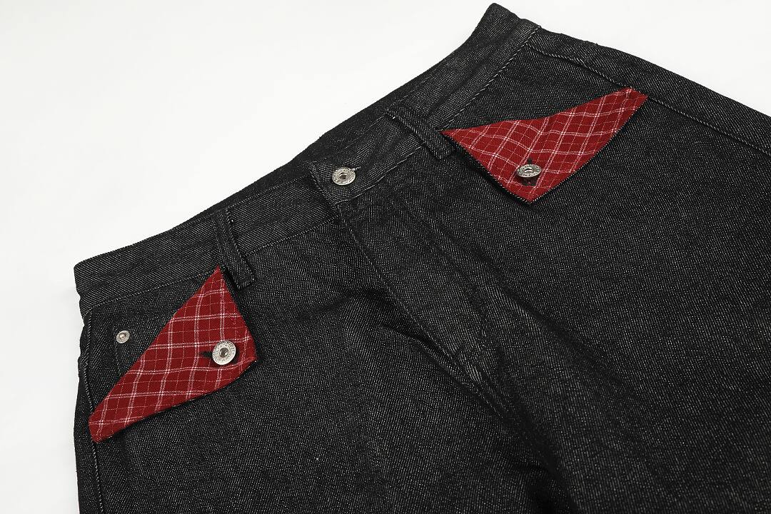 Cotton pants in black