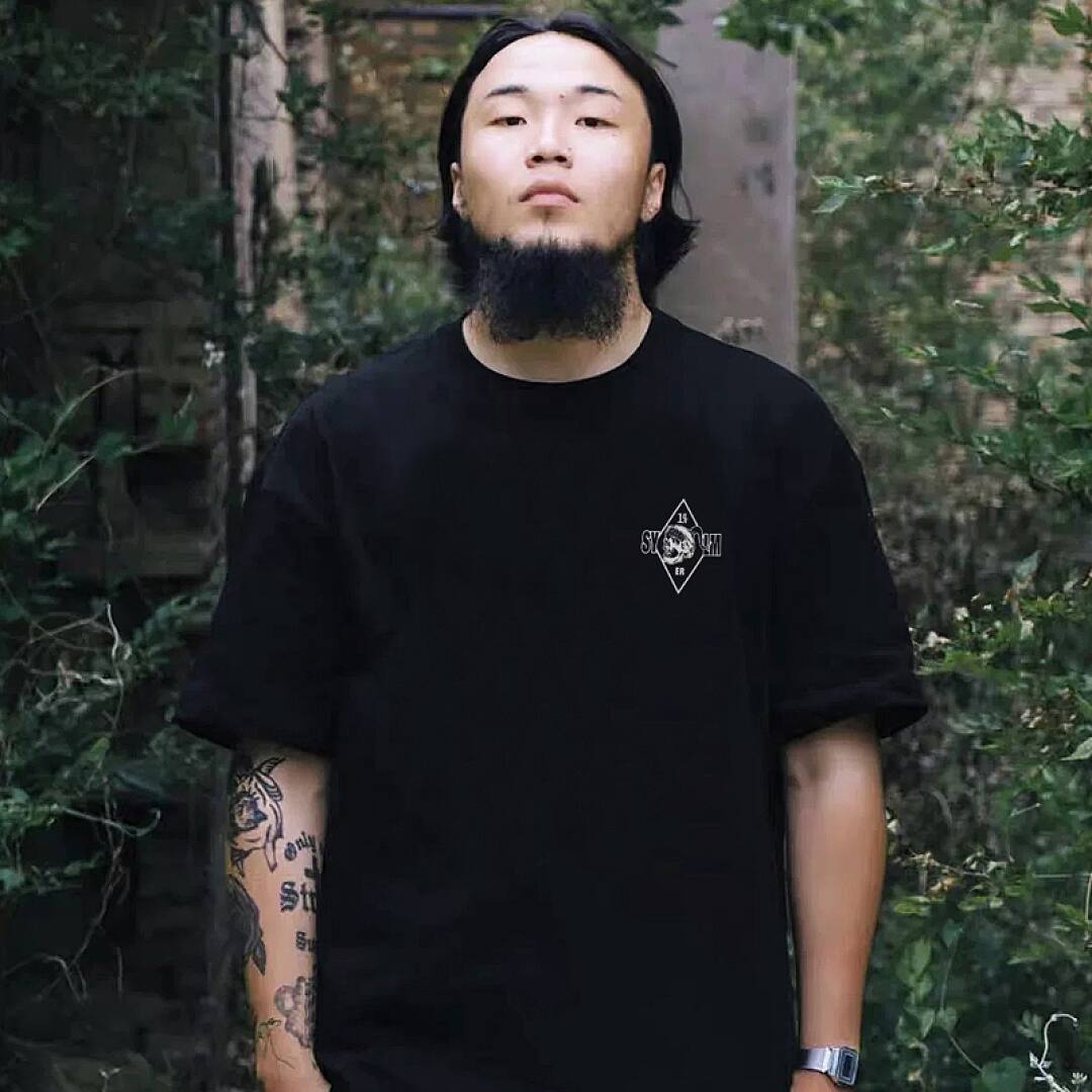 165# American streetwear MONGOLS vintage street style short sleeve T-shirt P30