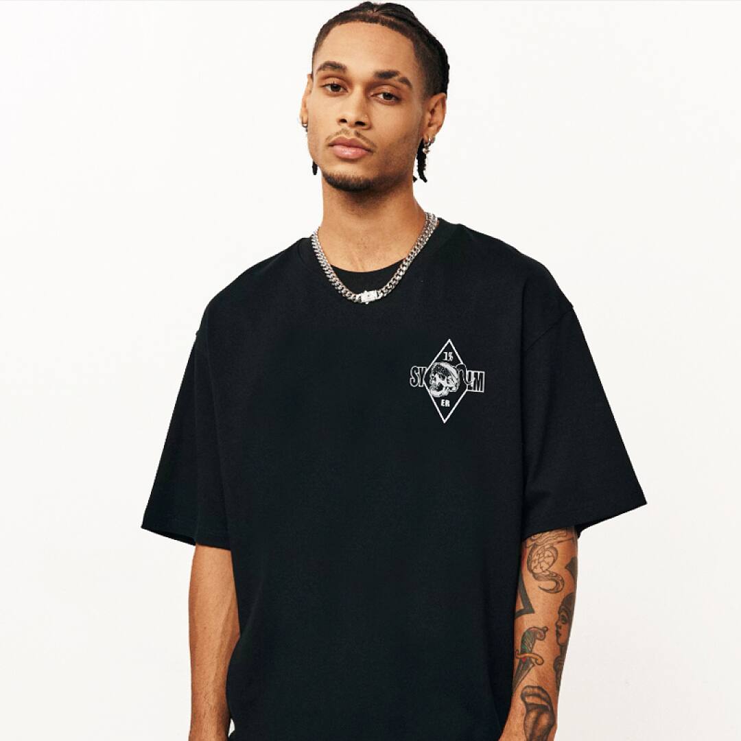165# American streetwear MONGOLS vintage street style short sleeve T-shirt P30