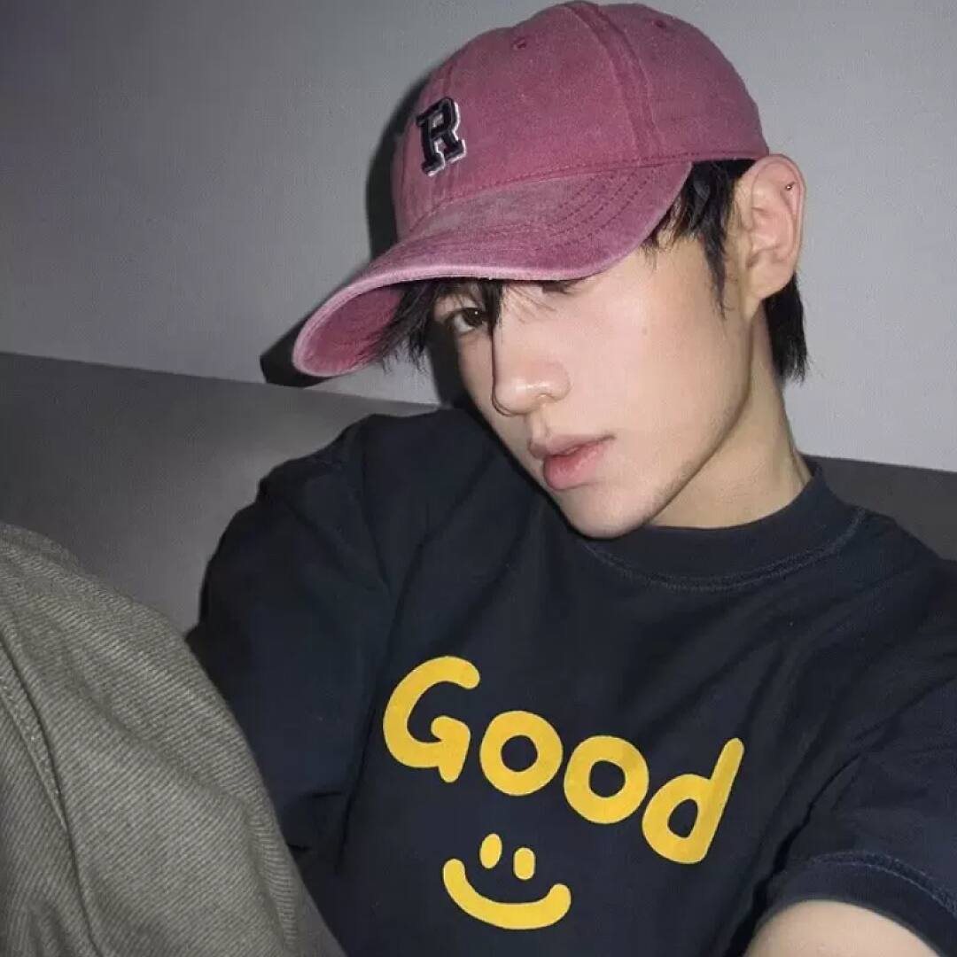 166# American streetwear celebrity same style GOOD smiley print short sleeve T-shirt P30