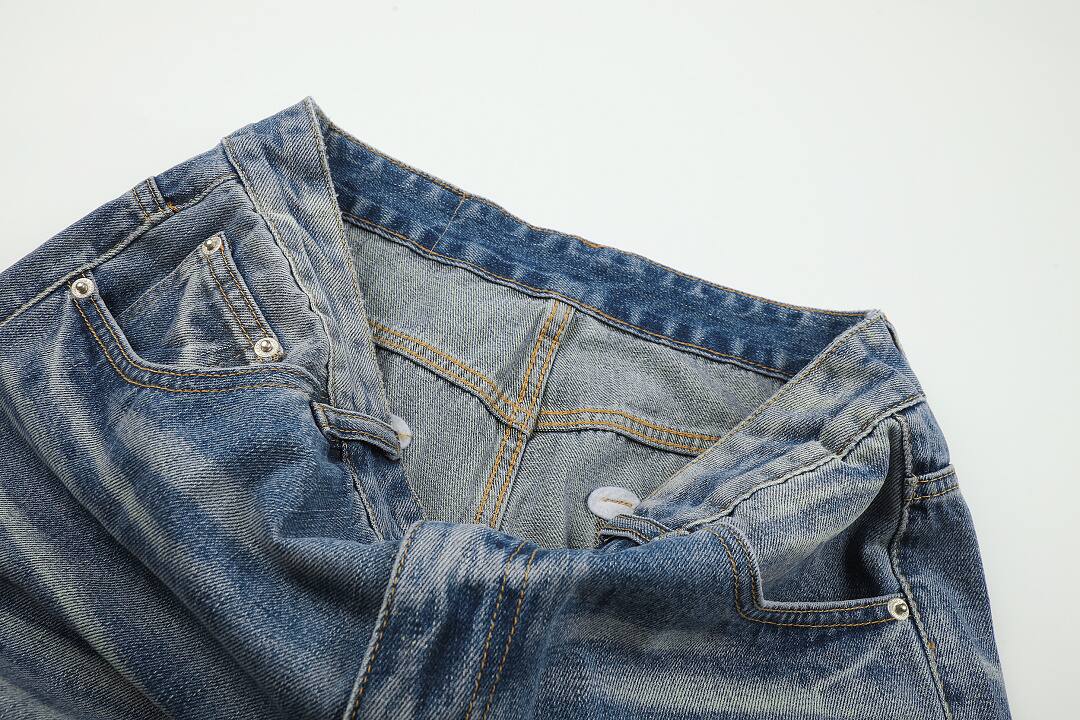Cotton pants in blue