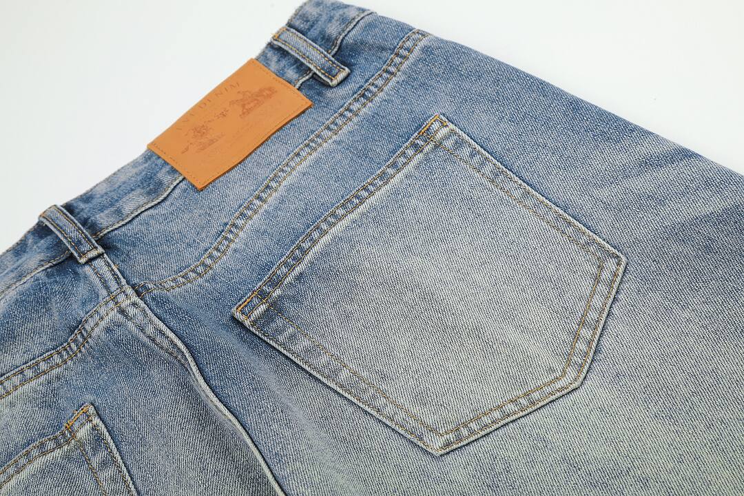 Cotton pants in blue