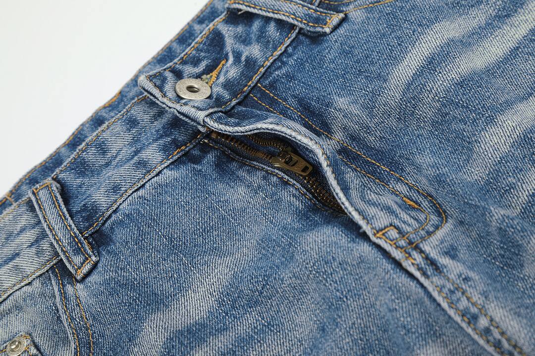 Cotton pants in blue