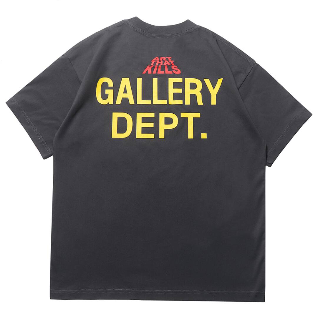 145# American Streetwear GALLERY DEPT Bat Skull Graphic Print T-Shirt P35