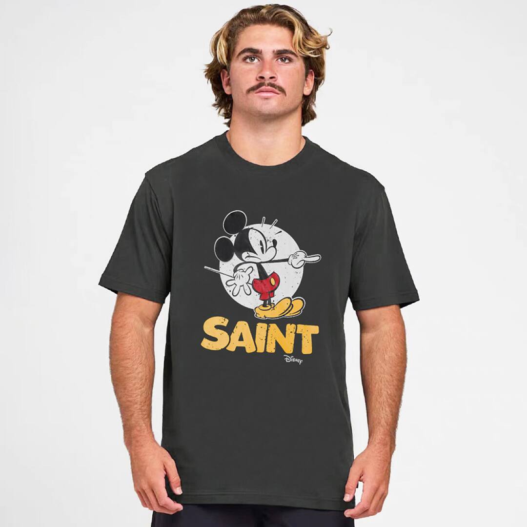 168# American streetwear funny cartoon Mickey print short sleeve T-shirt P35