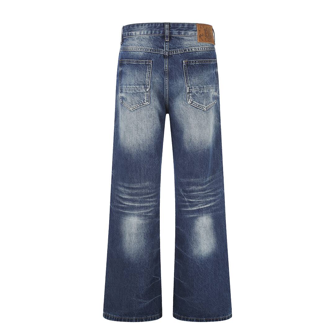 Cotton pants in blue