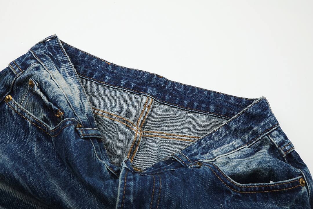 Cotton pants in blue