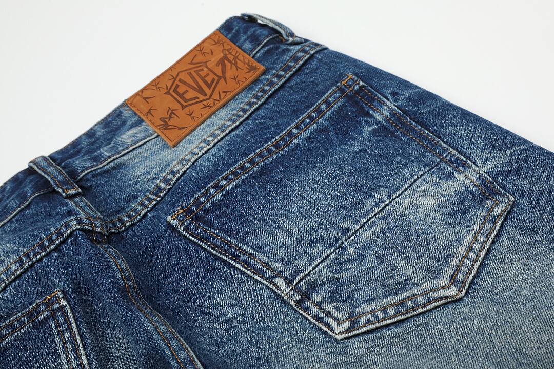 Cotton pants in blue