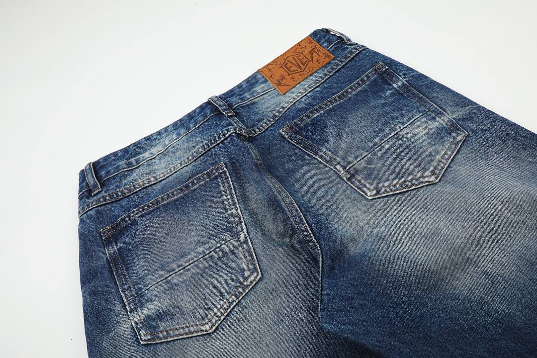 Cotton pants in blue