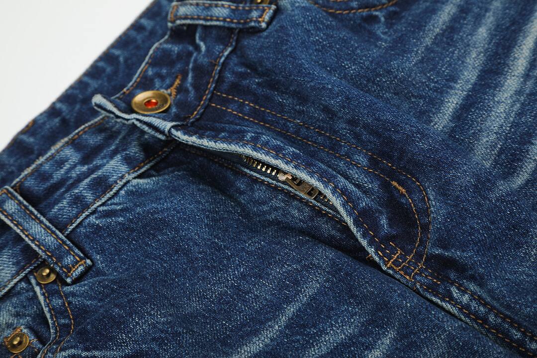 Cotton pants in blue