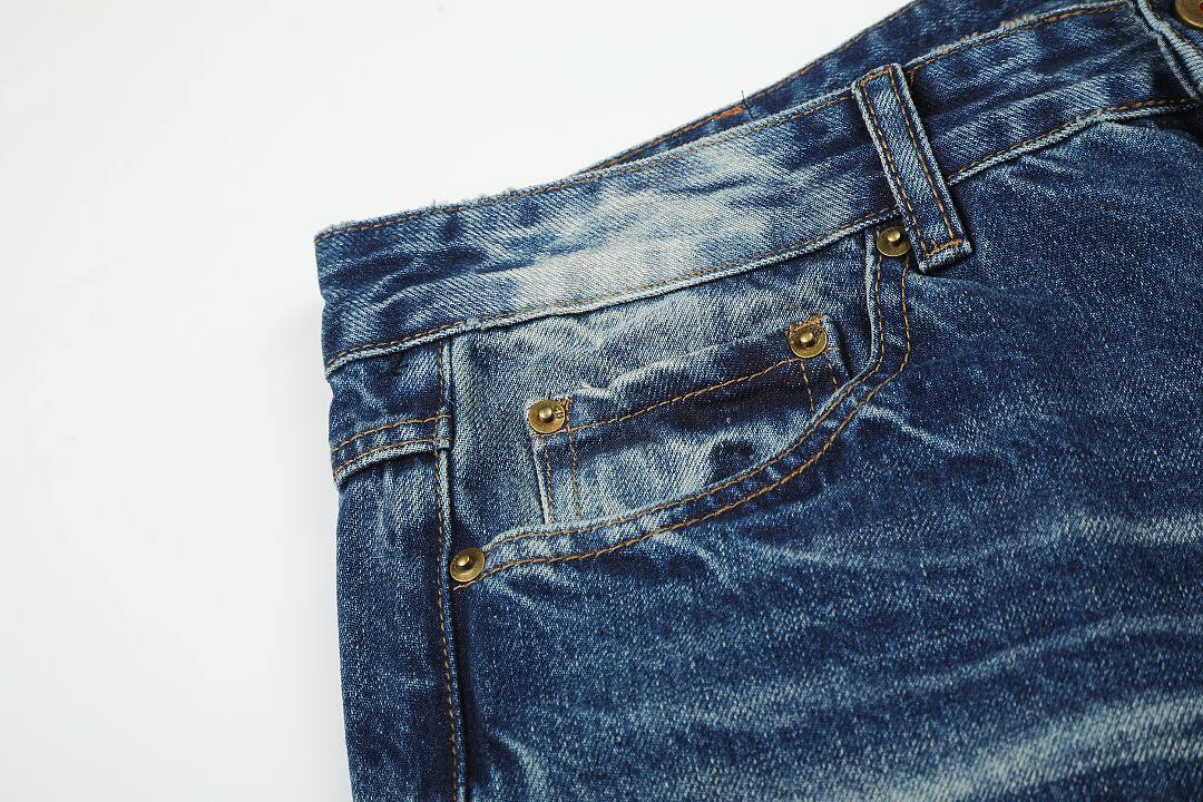 Cotton pants in blue