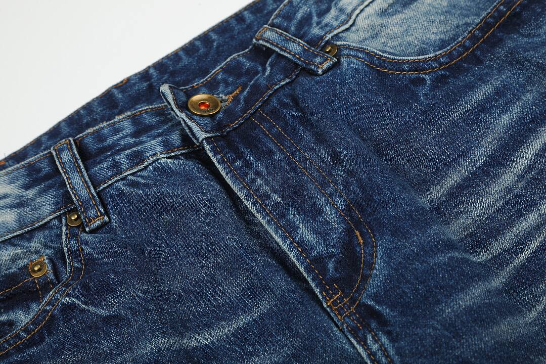 Cotton pants in blue