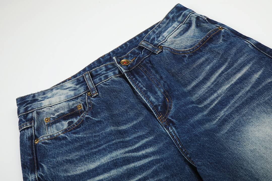 Cotton pants in blue